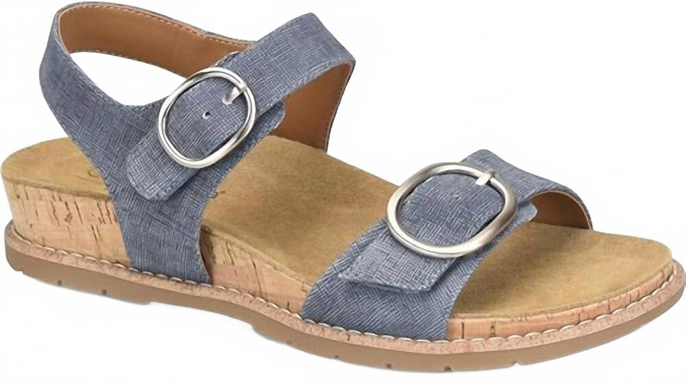NEW COMFORTIVA women's gibson sandal in denim